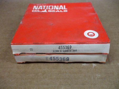 Nos 455369 national oil seals-lot of 2 seals-1969-70 ford f-250-front axle
