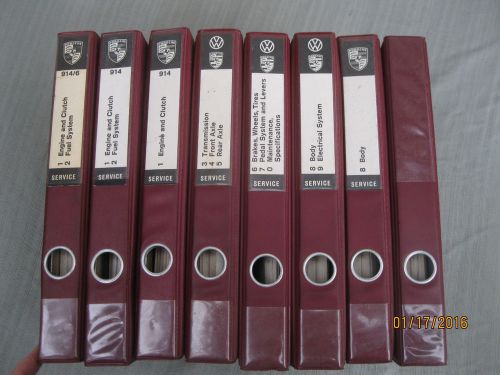 Porsche 914 &amp; 914-6 factory service manuals 8 volumes