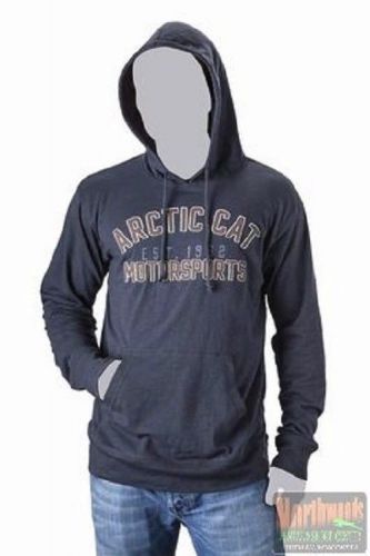 Arctic cat motorsports men&#039;s lightweight hoodie / shirt - navy 5259-68*