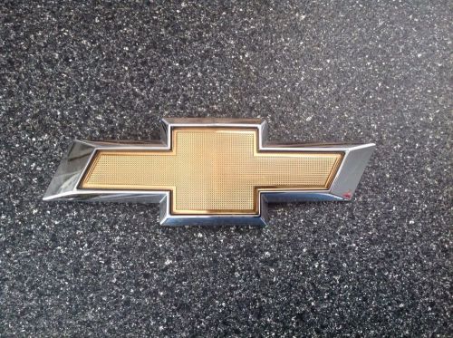 Chevy chevrolet bowtie gold chrome front back grille trunk radiator emblem 6 3/4