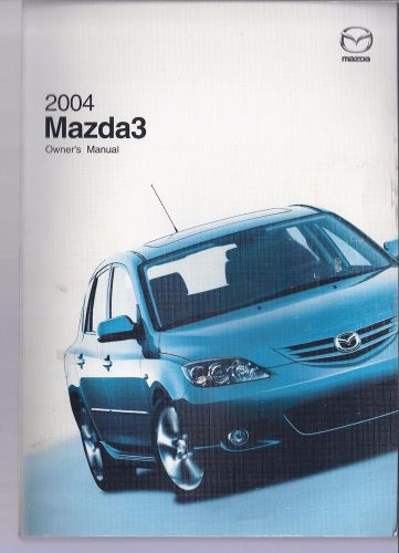 2004 mazda 3 owners manual w/case