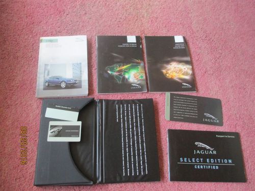 2005 jaguar x type owner&#039;s manual and leather case