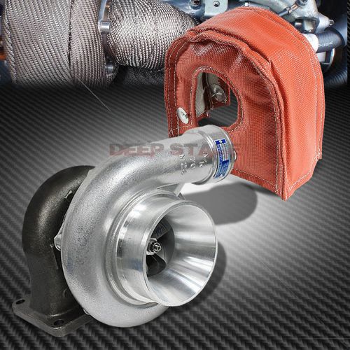 Gt3540 gt35 ar.70 dual ball bearing turbo/turbocharger upgrade+red heat blanket