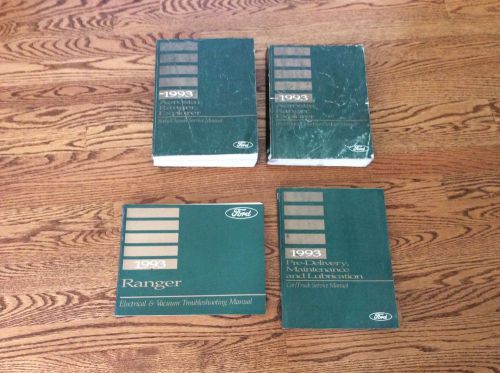 1993 ford ranger service repair shop manual set