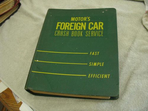 1966 motor&#039;s foreign car crash book