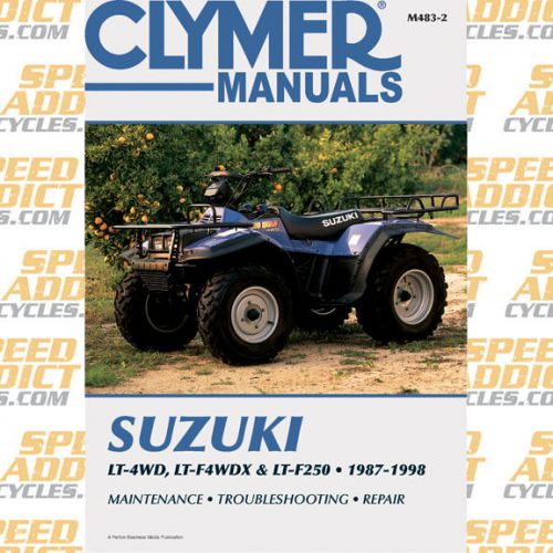Clymer m483-2 service shop repair manual suzuki lt-4wd / lt-wdx / lt-f250 87-98
