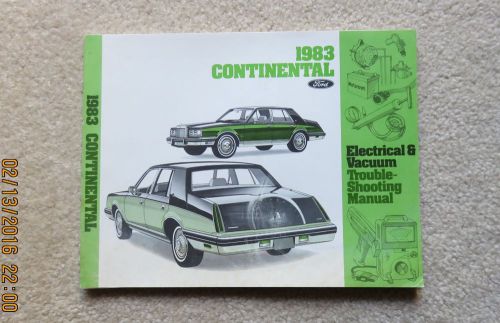 Vintage 1983 continental electrical wiring vacuum evtm