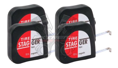 4 pack 10&#039; magnetic tire stagger tape - kart imca wissota modified