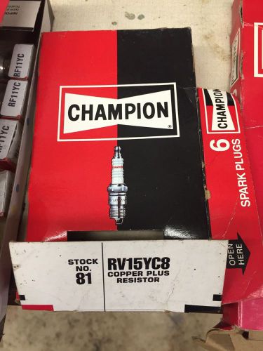 4 pack of champion rv15yc8 spark plugs very rare new old stock plug wow!!! nos
