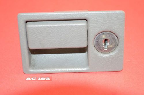 94-02 cadillac deville eldorado seville glove box latch handle light gray  oem