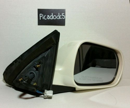 02-06 acura rsx type s oem passenger premium white pearl heated mirror