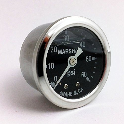 Marshall instruments ms00060 liquid filled oil pressure gauge