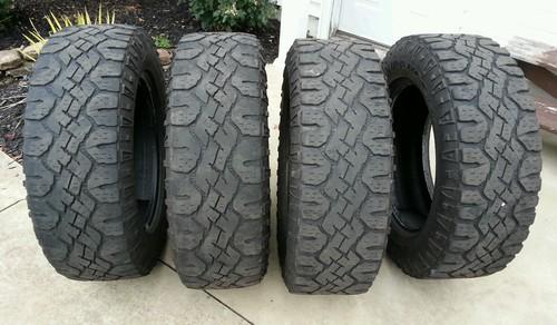 Set of 4 goodyear wrangler duratrac 275/65r20 tires 275 / 65 20" no reserve!