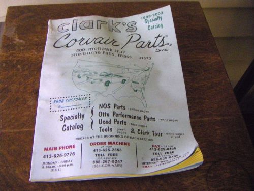 Clark&#039;s corvair parts 1999 specialty catalog