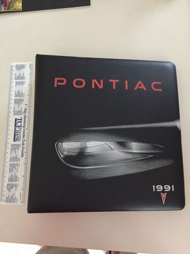 1991 pontiac product book dealer album trans am firebird etc