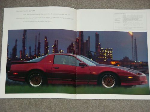 1987 original pontiac full line dealership sales brochure with trans am