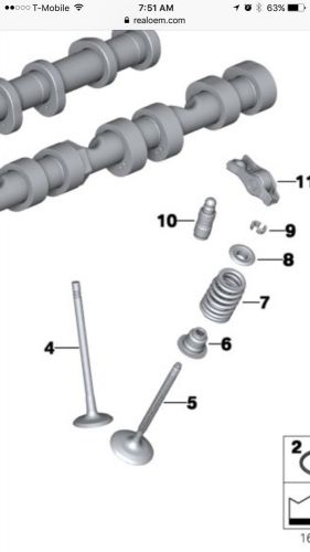 Bmw oem 11340039494 repair kit valve stem seal rings seals 5 6 7 x5 x6 series
