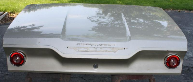 1963 chevrolet biscayne / belair used deck lid    very nice condition