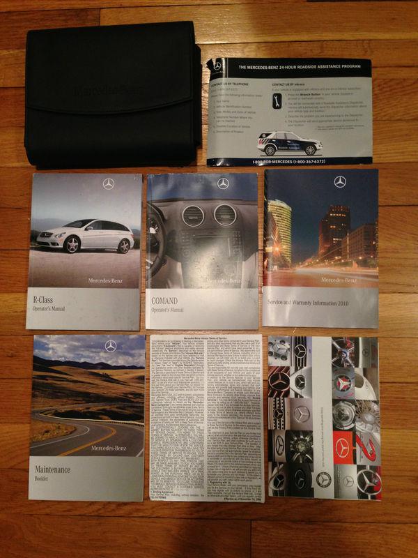 2010 mercedes benz r350 owner's manuals + navigation book & case