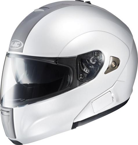 Hjc is-max bt white motorcycle bluetooth helmet size medium m