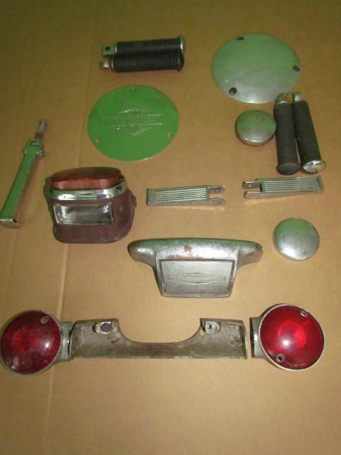 Harley davidson lot of parts, accessories, lights ,gas cups old stuff check!!@!!