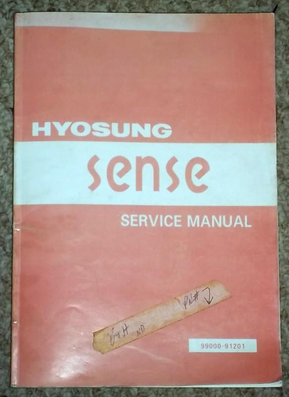 2000 hyosung sense scooter moped service manual 