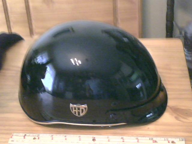 Harley davidson trespasser hybrid ultra light 1/2 helmet chrome studs size xl