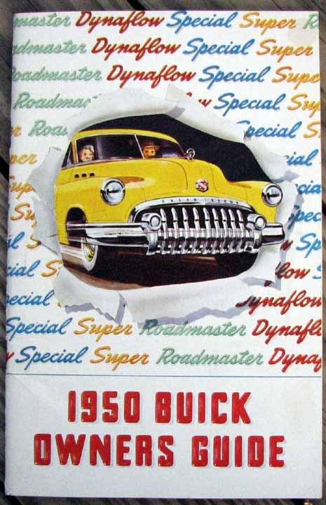 Rare original nos 1950 buick owner's manual l@@k #b182