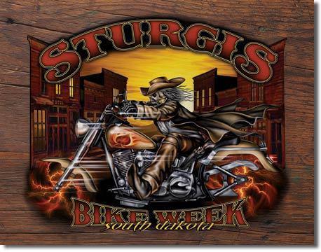 Sturgis bike week wild bill 05'. free shipping vintage style metal sign,shop,pub