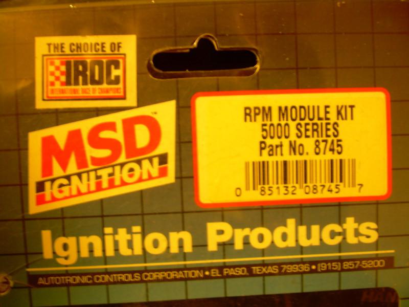 Msd ignition module pills rpm limiter 6al shift light setting selectors