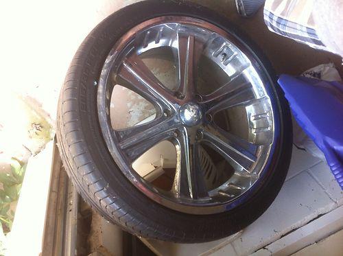 22" chrome american racing rims/with tires