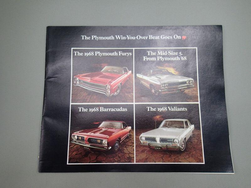 1968 plymouth car dealer sales brochure