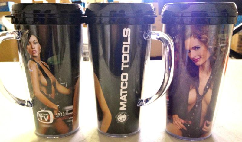 3 new matco tools insulated cup mugs - hot girls - cars