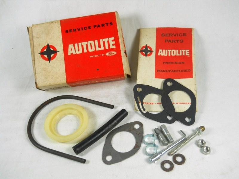 Vintage nos ford 1940s autolite carburetor adaptor kit ~ cm-464 