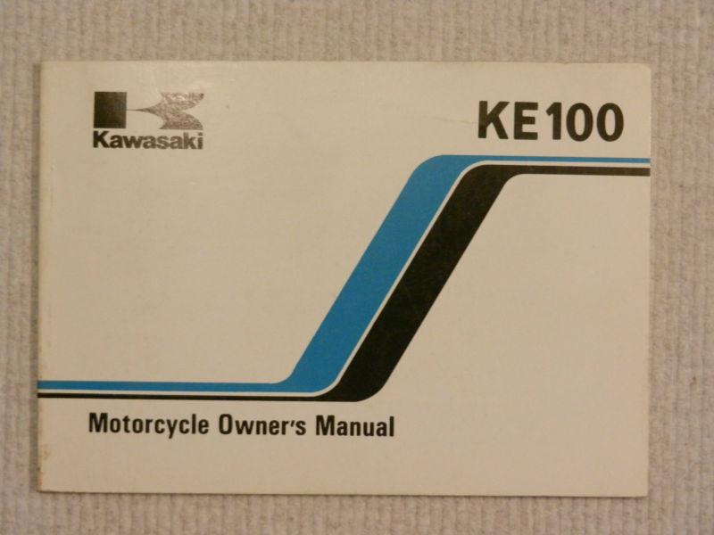 Owner's manual – 1984 ke100 – (ke100-b3) – kawasaki – 99920-1245-01  - new