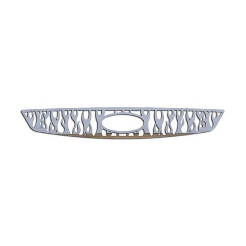 Ford focus 05-07 horizontal flame polished stainless aftermarket grille insert