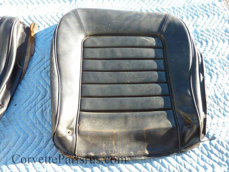 1966 corvette black vinyl seat cover  