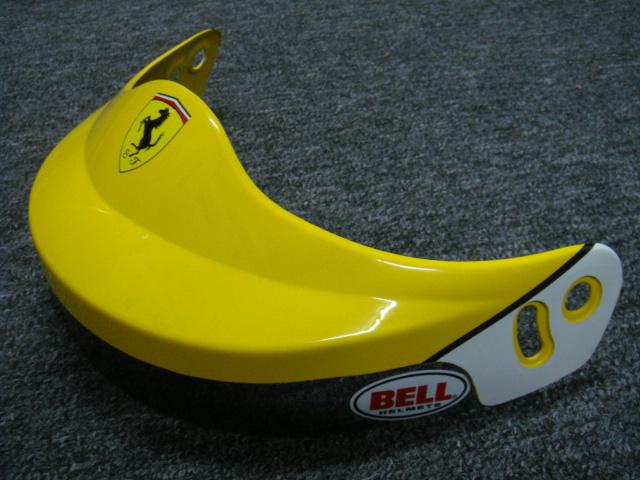 Bell ferrari yellow sun peak with tinted lens for mag 6 and/ or gt 5 helmets