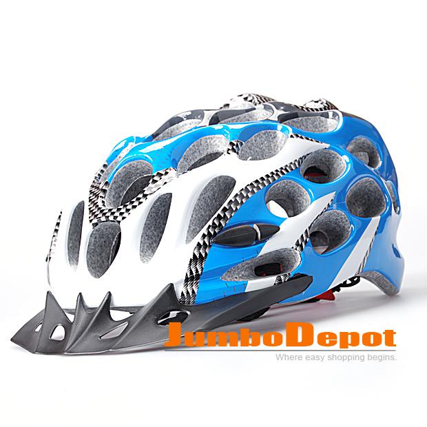 1hot set style bicycle adult men safety helmet blue carbon plastic foam interior