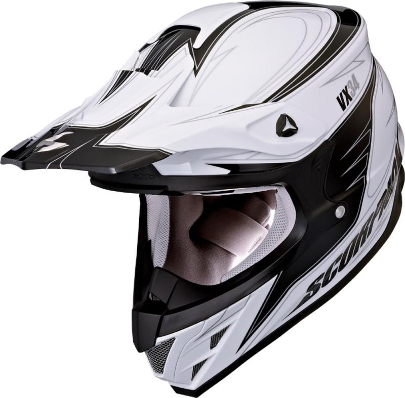 Scorpion vx-34 spike - off-road helmet - white - xl