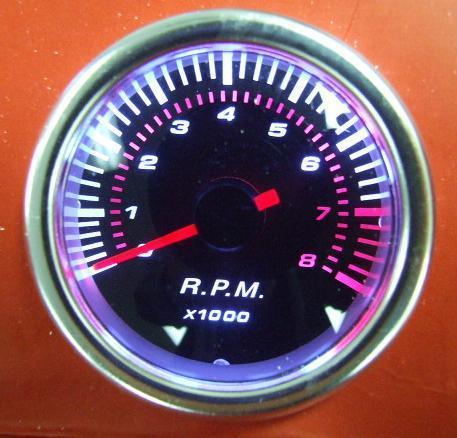12v auto boat 52mm tachometer tach 7000 rpm redline