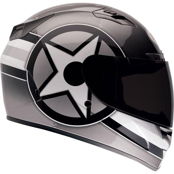 Black/silver m bell helmets vortex attack full face helmet