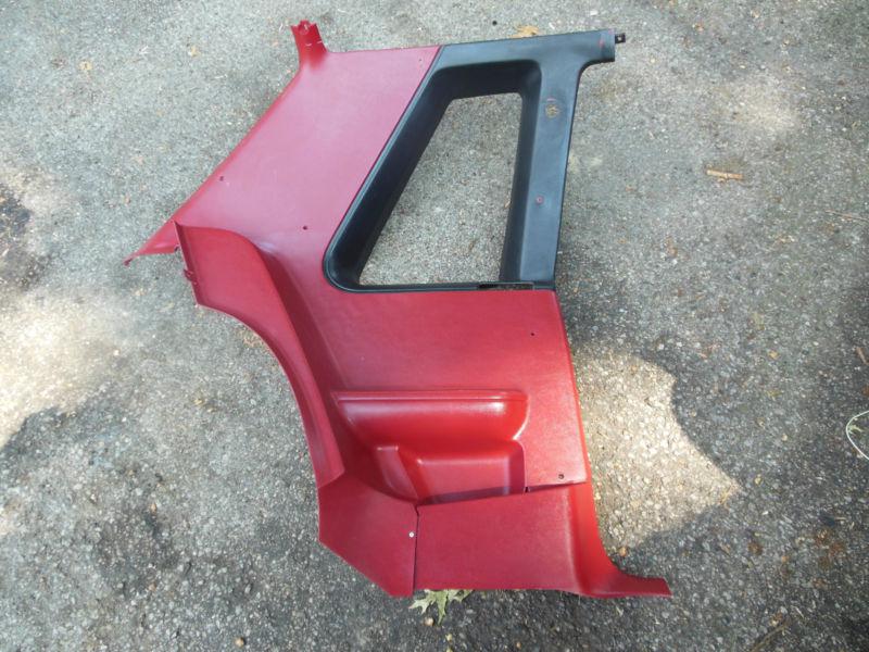 Pair 87 88 89 90 91 92 93 mustang coupe rear quarter interior trim panels red
