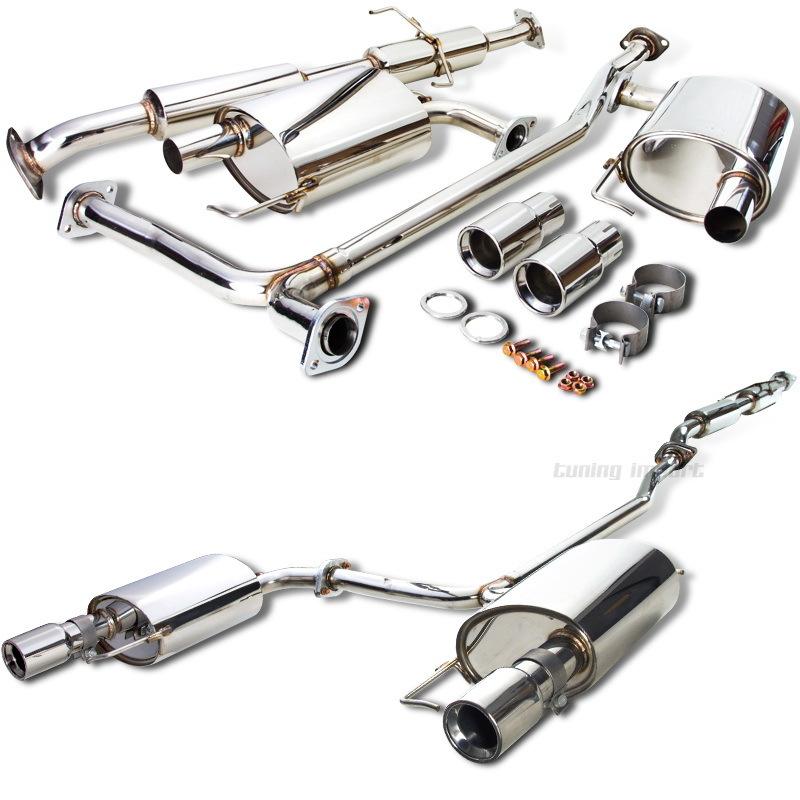 Dual path stainless steel catback muffler exhaust system 03-06 mazda 6 s v6 ss