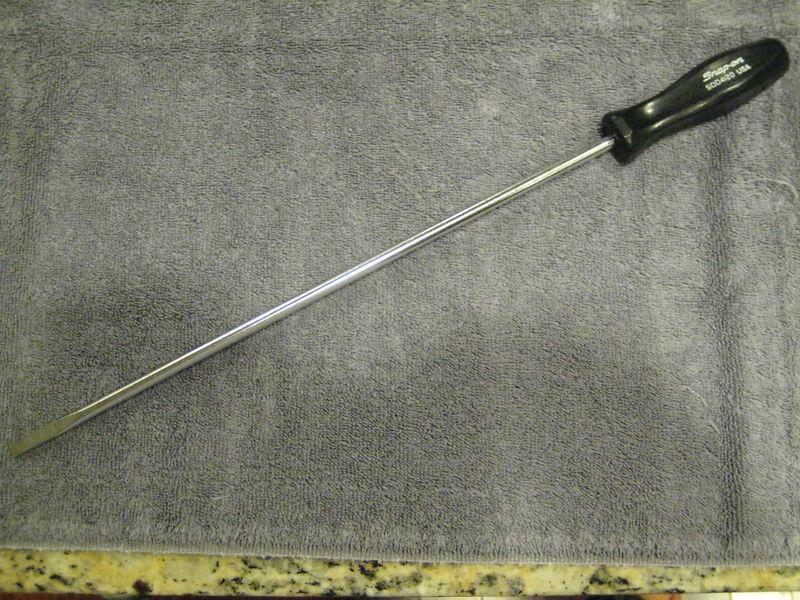 Snap-on 16" cabinet type flat tip screwdriver model #sdd 4120