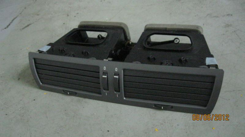 Bmw oem e65 e66 front double center ac heat heater dash vent blower gray trim