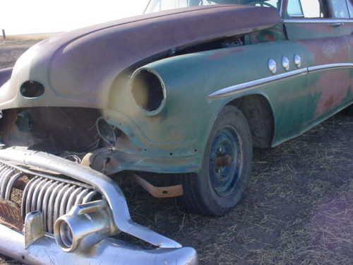 1951 1952 buick 8 driver side fender spear and parts!