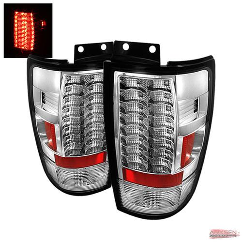 Version2 97-02 expedition chrome philips-led perform tail lights rear brake lamp