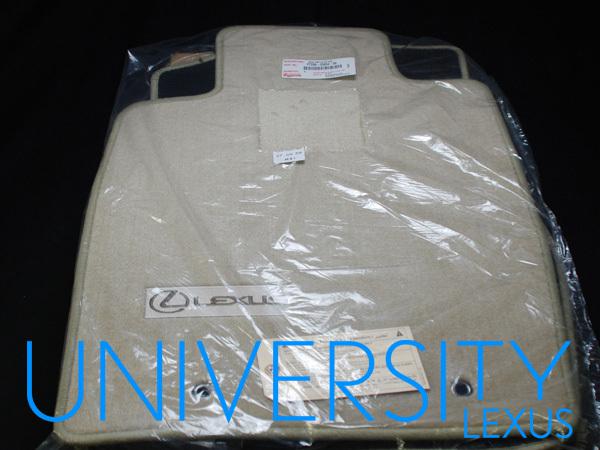 New original oem 2002-2006 lexus es330 4-peice floor mats (ivory,tan) es300