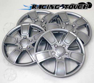 #303 Replacement 15" Inches Metallic Silver Hubcaps 4pcs Set Hub Cap Wheel Cover